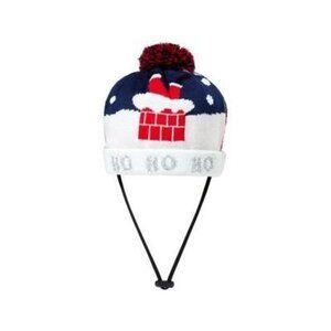 Christmas Pet Hat Santa Chimney Holiday Dog Cat Costume Adjustable